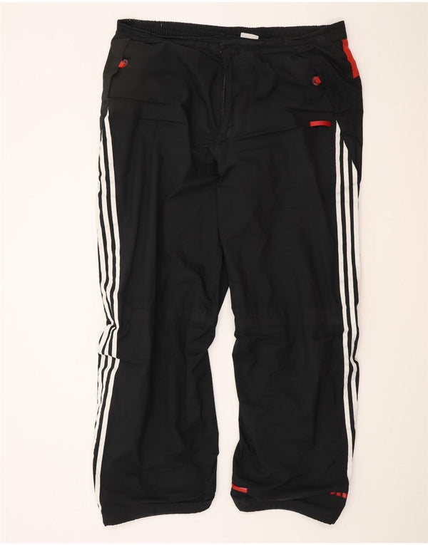 Pantaloni de trening ADIDAS pentru bărbați XL, negru, poliester color bloc