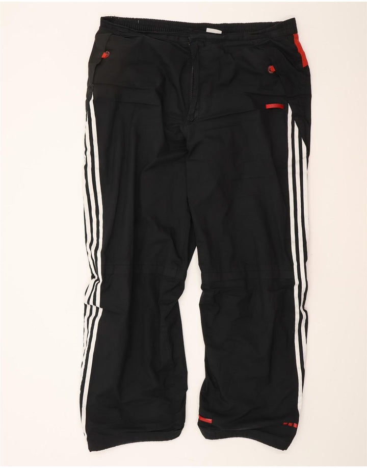 Pantaloni de trening ADIDAS pentru bărbați XL, negru, poliester color bloc