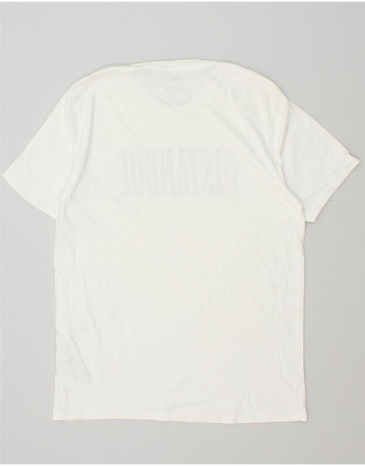 LEVI'S Mens Graphic T-Shirt Top Medium White Cotton Vintage Levi's and Second-Hand Levi's from Messina Hembry 