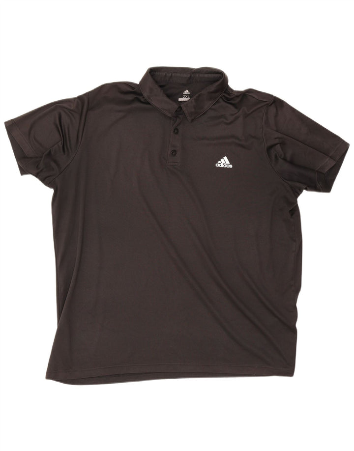 Tricou polo Adidas Climalite pentru bărbați 2XL negru