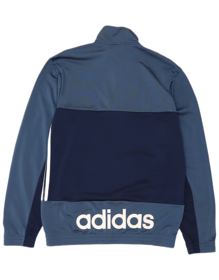 Jachetă de top pentru trening grafic Adidas pentru bărbați UK 40/42 Medium Blue Colorblock