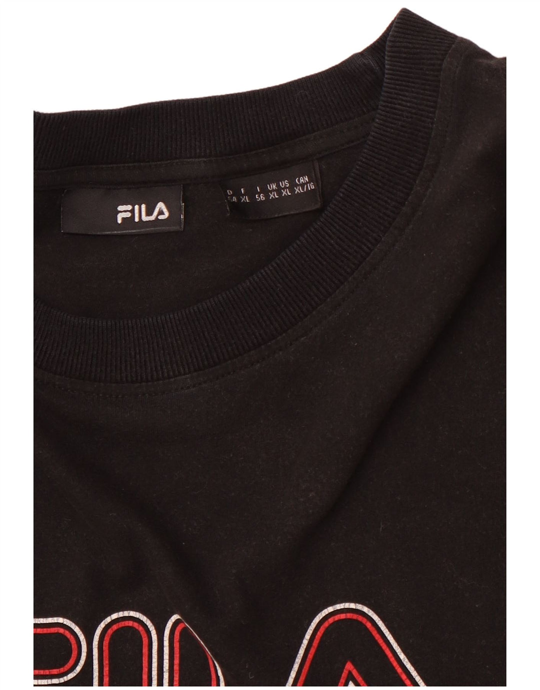 Tricou grafic pentru bărbați FILA Top XL Negru
