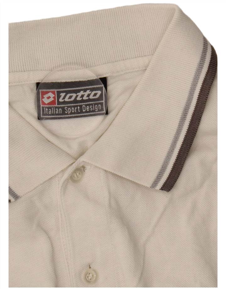 Tricou polo pentru bărbați Lotto A.C. Cesena XL, alb