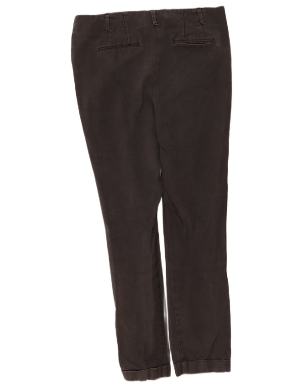 Boden Womens Slim Chino Trousers UK 12 Medium W32 L28 Black Cotton