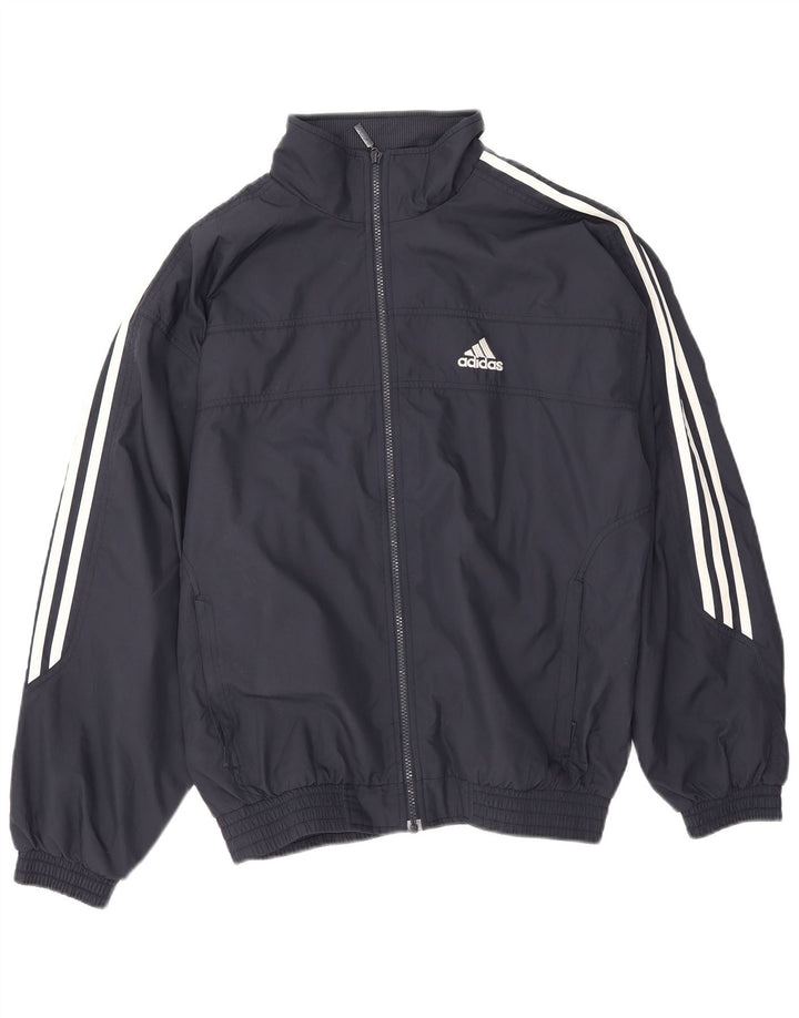 Jachetă de trening pentru bărbați Adidas Marea Britanie 38/40 Poliester, albastru bleumarin mediu