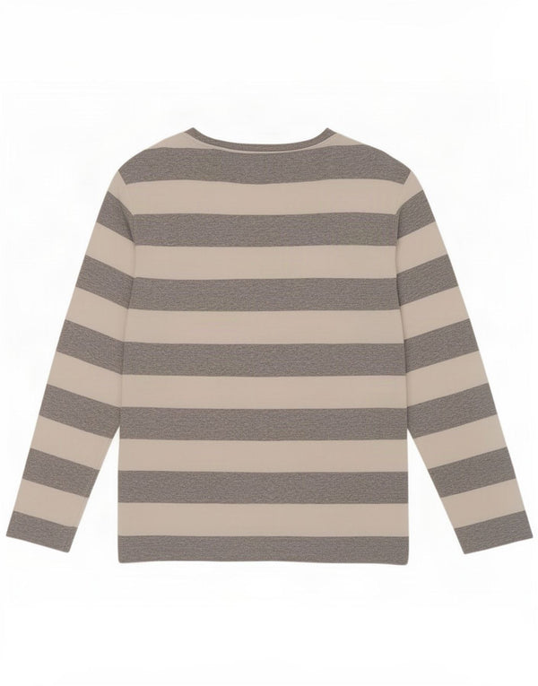 Top pentru femei Tommy Hilfiger cu mânecă lungă UK 20 2XL bumbac cu dungi gri