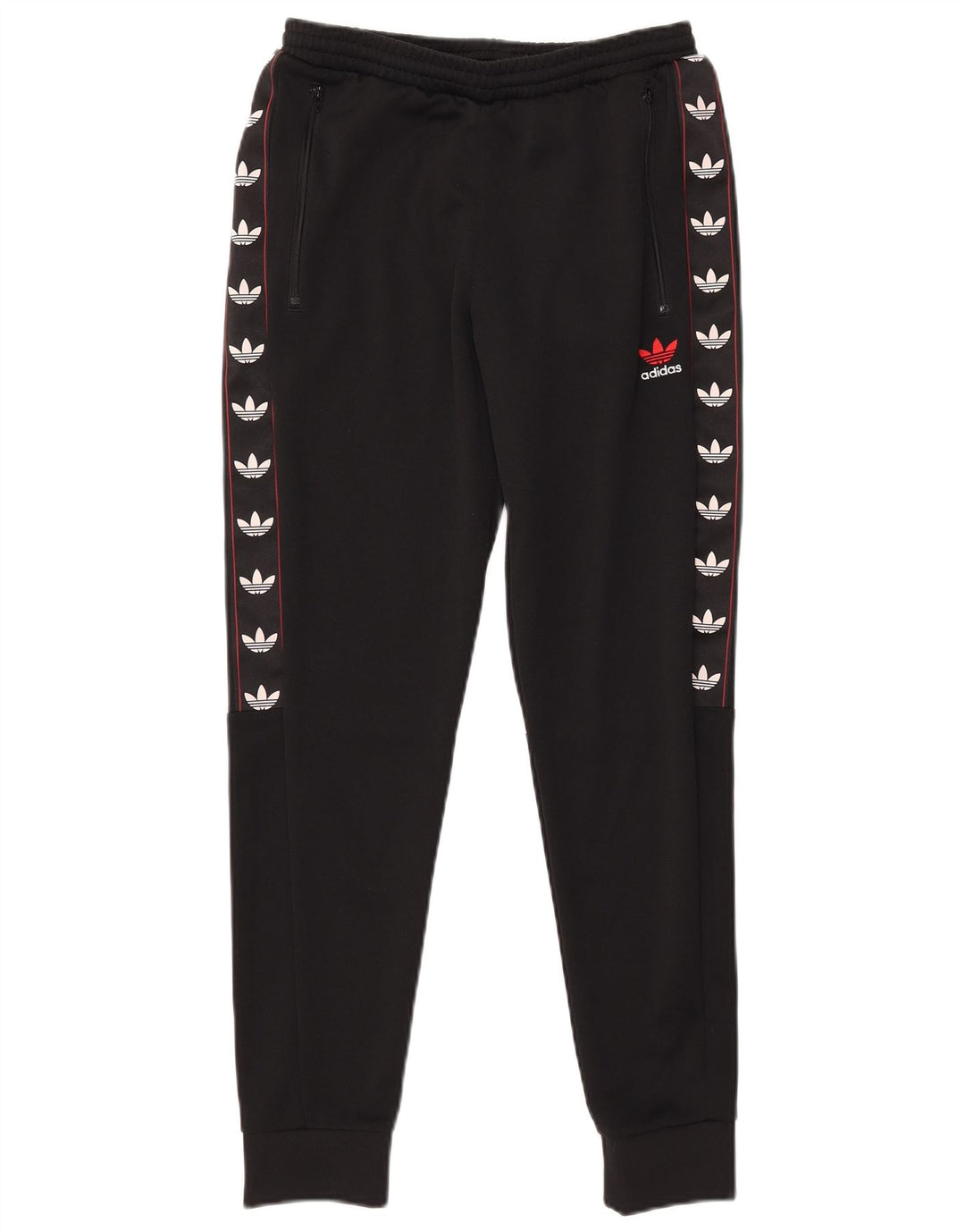 Pantaloni de trening cu grafică Adidas pentru bărbați Pantaloni de jogging Mici Poliester negru
