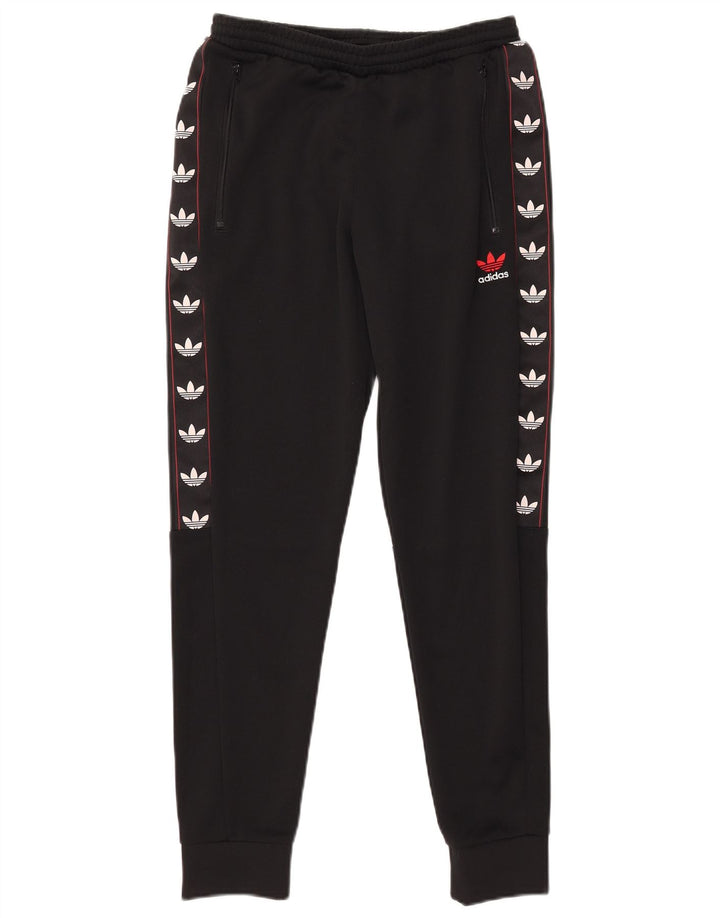 Pantaloni de trening cu grafică Adidas pentru bărbați Pantaloni de jogging Mici Poliester negru