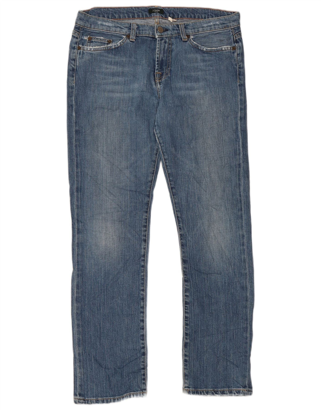 J. CREW Blugi drepti pentru femei US 10 Large W34 L29 Blue