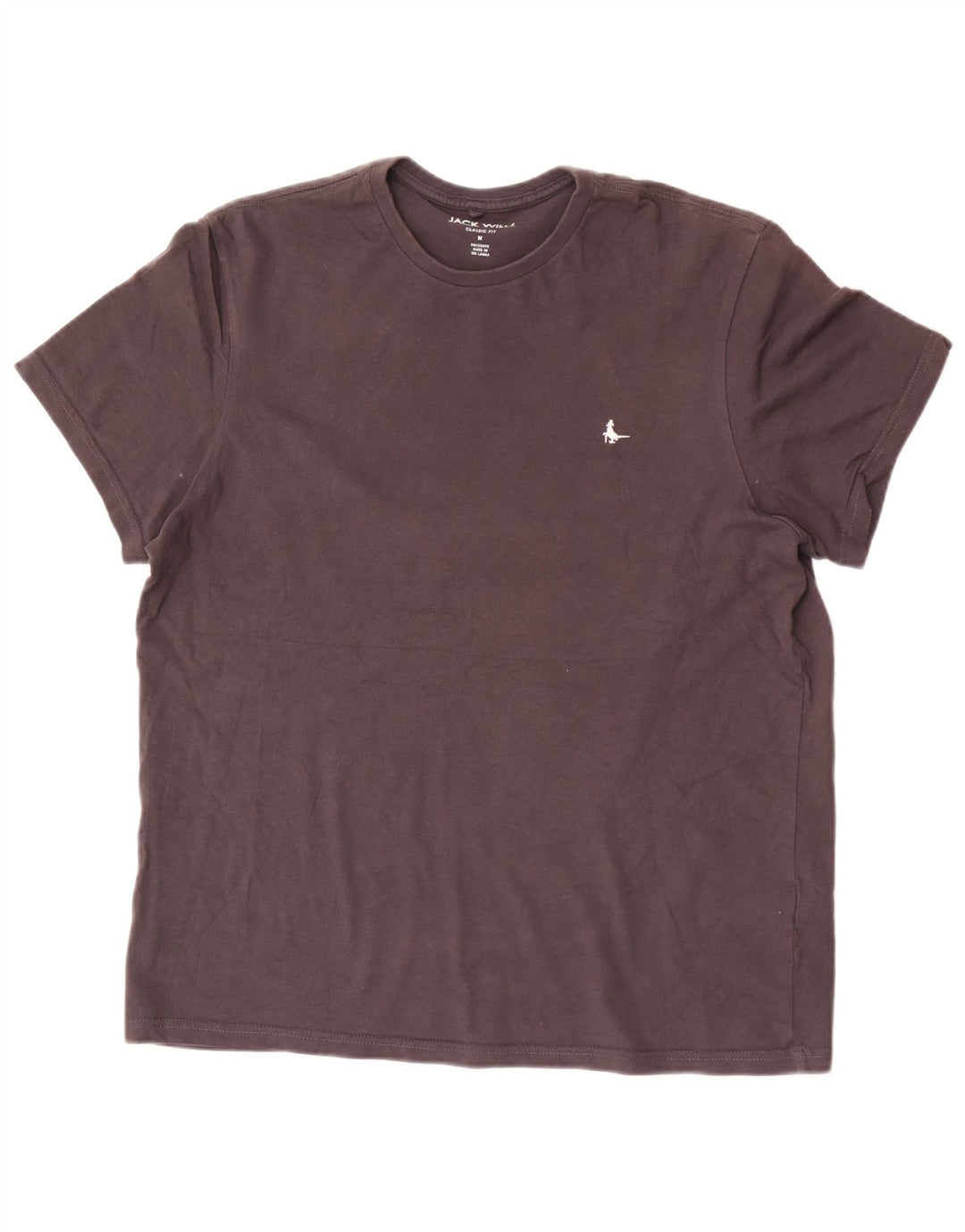 Tricou Jack Wills pentru bărbați, cu croiala clasică, top mediu din bumbac negru