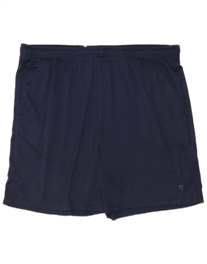 Pantaloni scurți sport pentru bărbați RUSSELL ATHLETIC XL poliester bleumarin