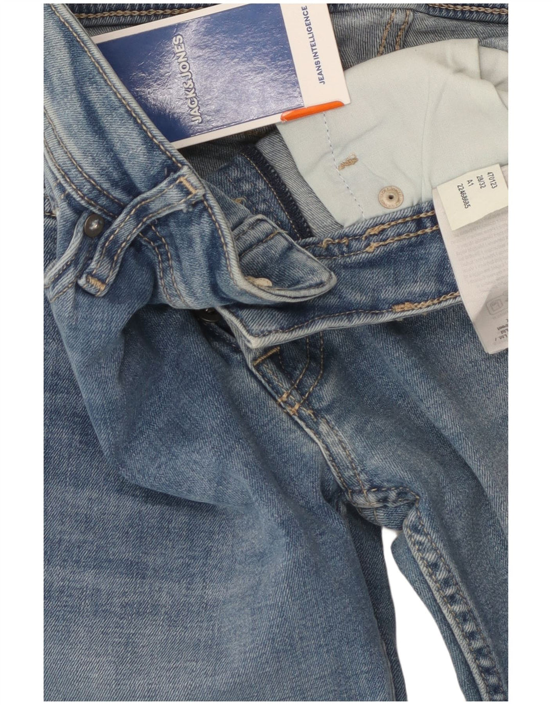 Blugi slim pentru bărbați Jack & Jones W28 L32 Bumbac albastru
