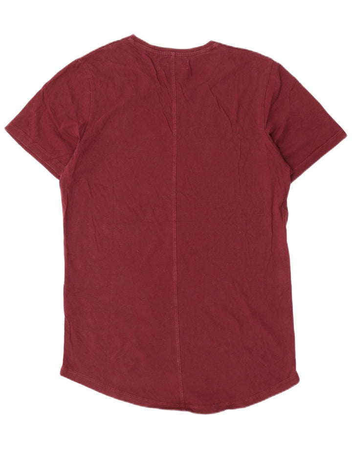 Tricou Jack & Jones pentru bărbați Top Medium Burgundy Bumbac