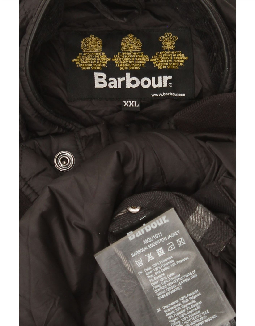 Jachetă matlasată Barbour pentru bărbați UK 44 2XL Poliamidă neagră