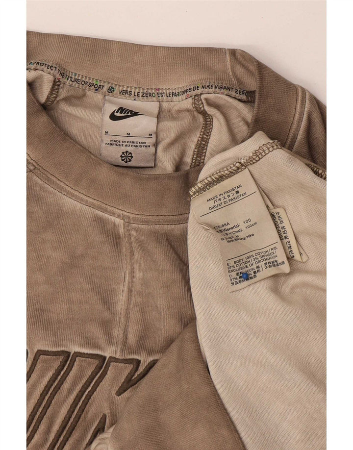 Hanorac grafic pentru bărbați Nike Pulover Medium Bej Bumbac