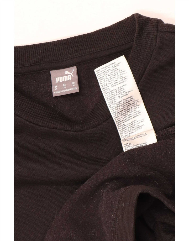 Pulover Puma pentru damă, UK 14, bumbac mediu negru