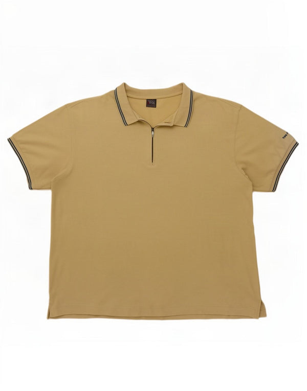Tricou polo pentru bărbați Think Pink 2XL Bej