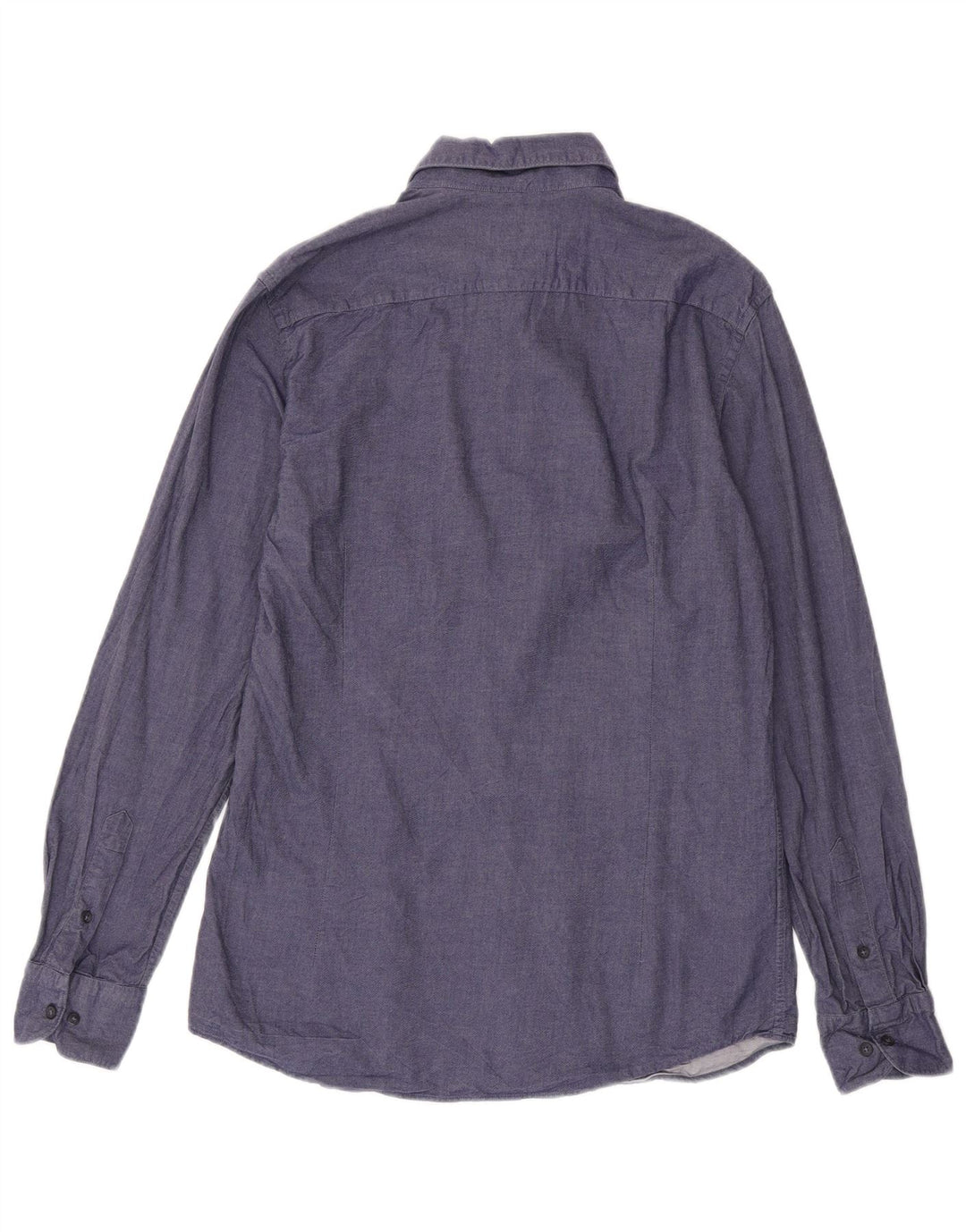 Cămașă Massimo Dutti pentru bărbați, bumbac, albastru bleumarin mediu