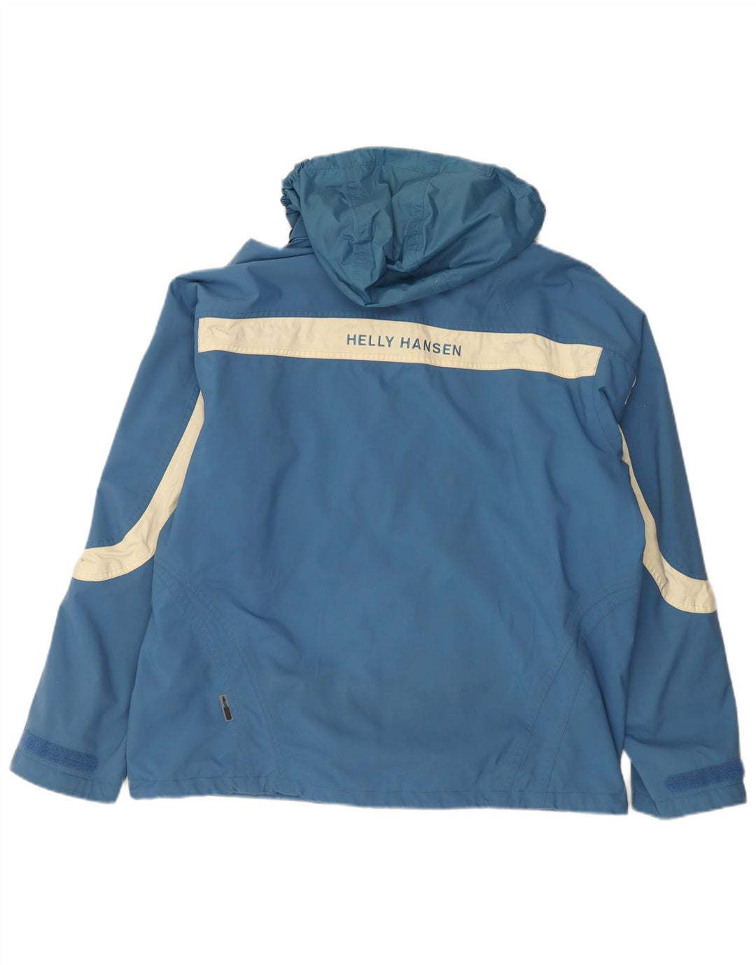 Jachetă de vânt cu glugă Helly Hansen pentru bărbați UK 40, mare, albastru, color block