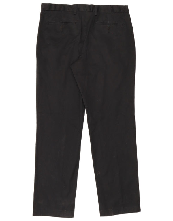 Marks & Spencer Pantaloni de costum pentru bărbați, croiți, L34 L31 Negri
