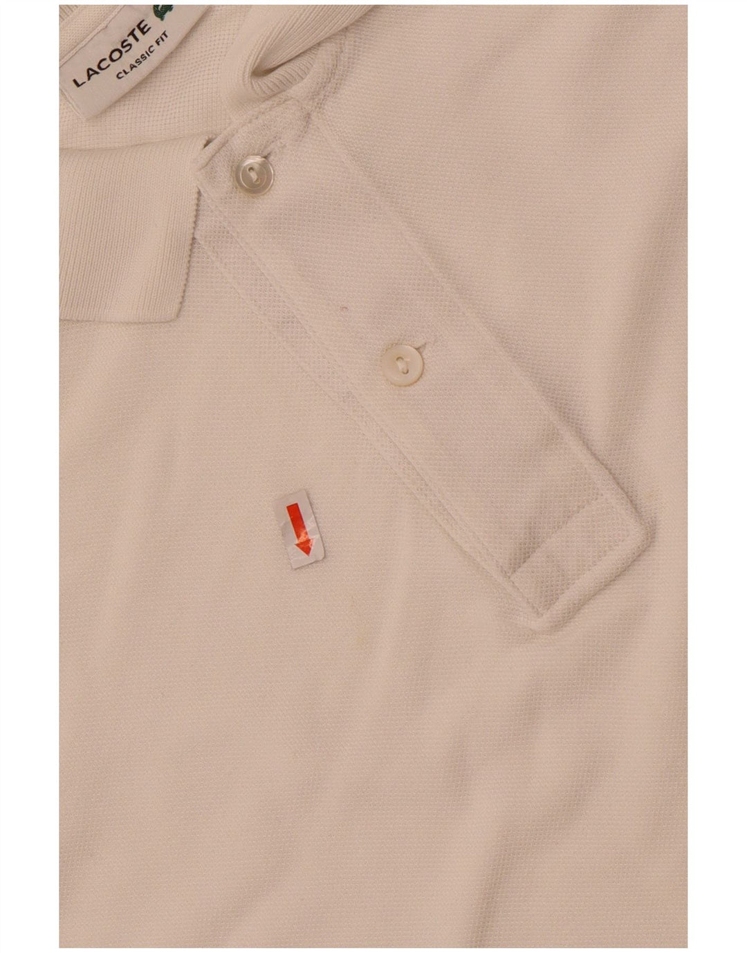 Tricou polo Lacoste Classic Fit pentru bărbați, mărimea 5, mare, alb