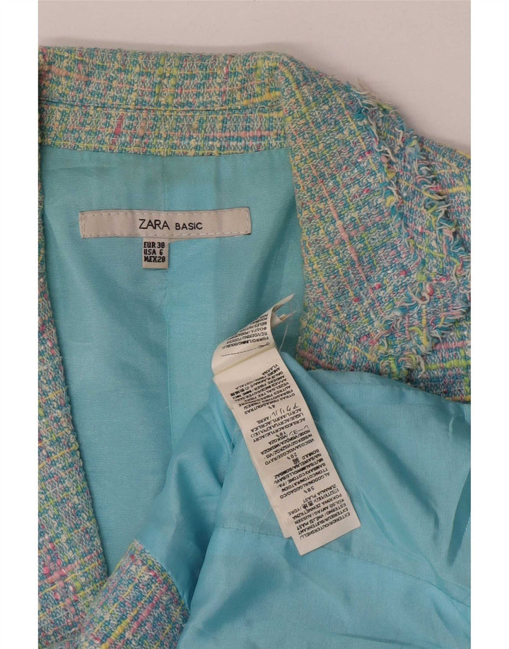 Jachetă Blazer Femei Zara cu mâneci 3/4 EU 38 Mic, Multicolore