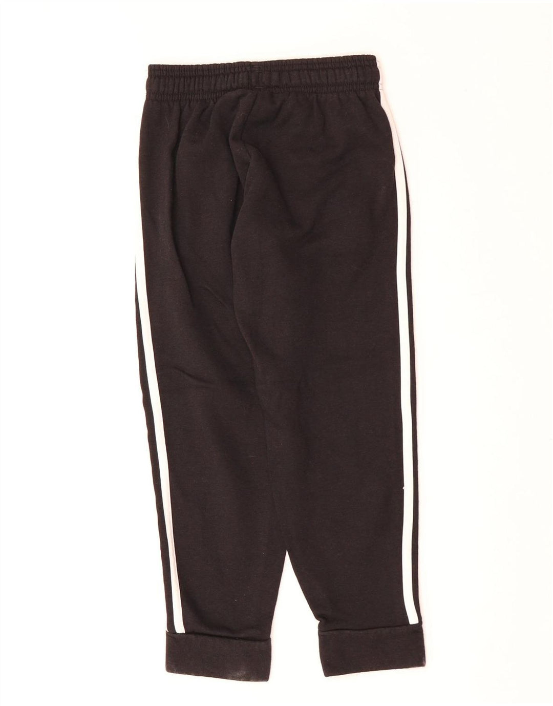 Pantaloni de trening ADIDAS baieti Joggeri 7-8 ani bumbac negru