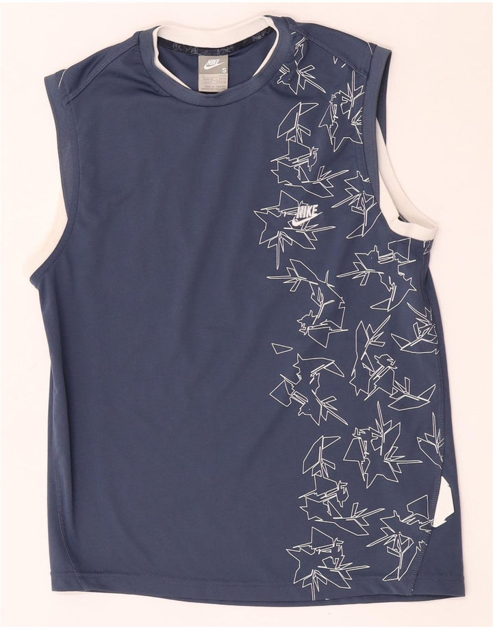Vestă grafică pentru bărbați Nike Marea Britanie 36/38 Poliester geometric, albastru mic