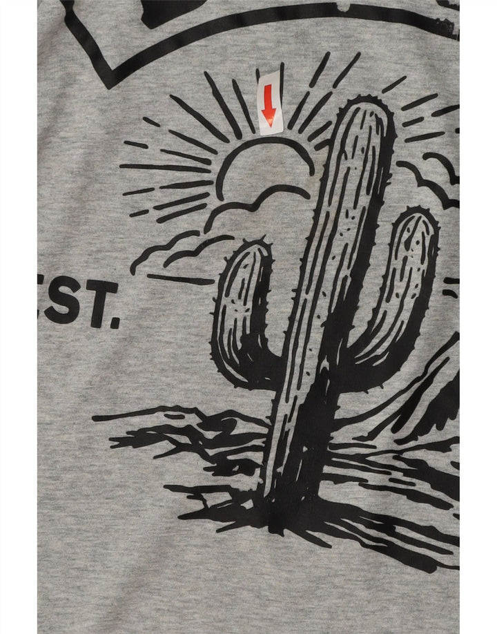 Tricou grafic pentru bărbați DIESEL Top XL bumbac gri