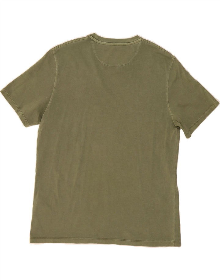 TIMBERLAND Mens Authentic T-Shirt Top Medium Khaki Cotton Vintage Timberland and Second-Hand Timberland from Messina Hembry 