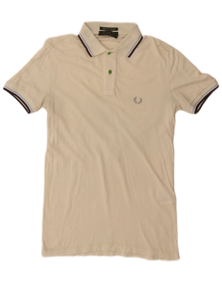 Cămașă polo Fred Perry pentru bărbați, bumbac cu dungi verzi mici