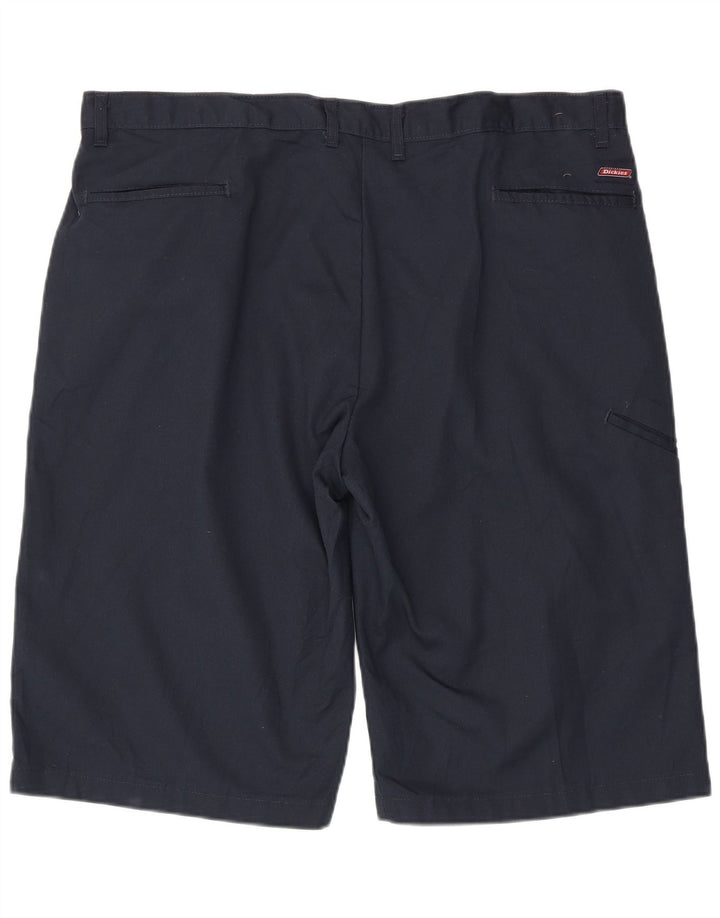 DICKIES Mens Cargo Shorts W42 2XL Navy Blue Polyester