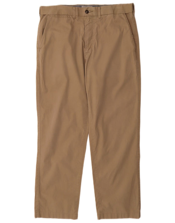 Pantaloni chino obișnuiți pentru bărbați Marks & Spencer L34 L29 bumbac bej
