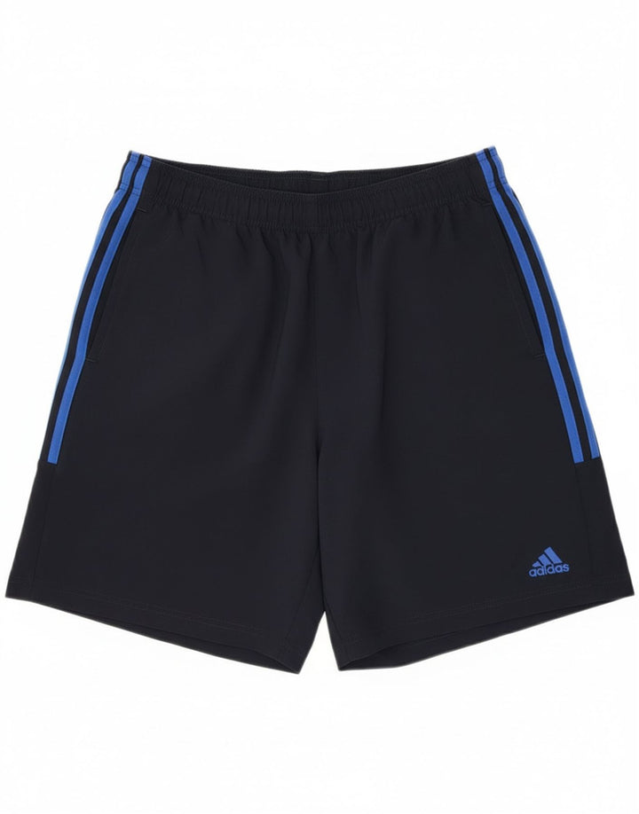 Pantaloni scurți sport pentru bărbați Adidas, mari, albastru, poliester