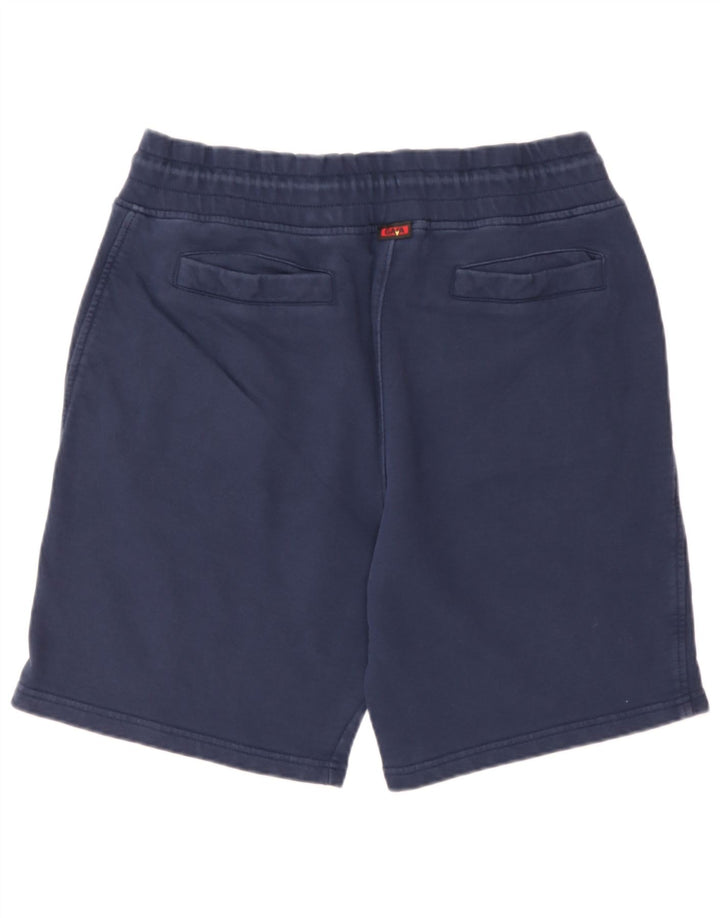 Pantaloni scurți de sport grafic Kappa pentru bărbați, mari, albastru, bumbac