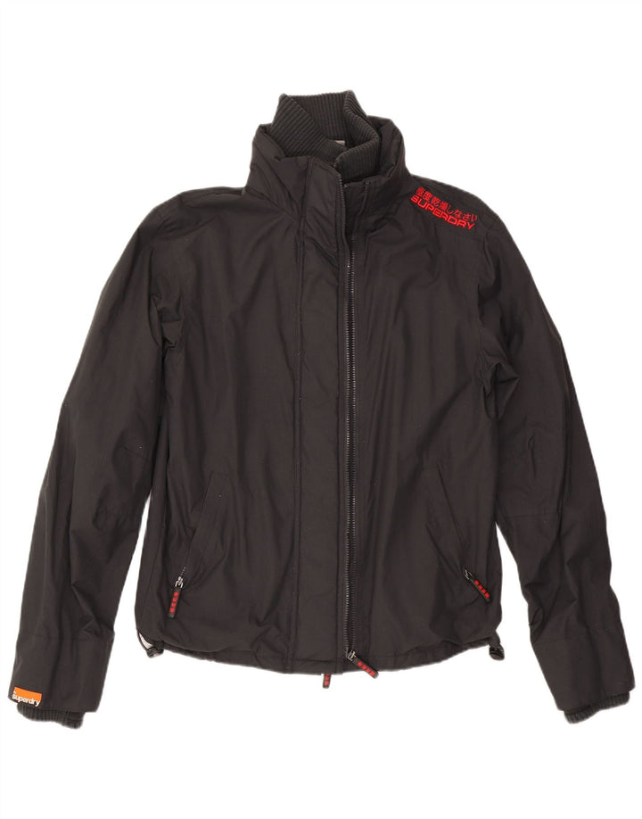 Jachetă de vânt pentru femei SUPERDRY UK 18 XL, nailon negru