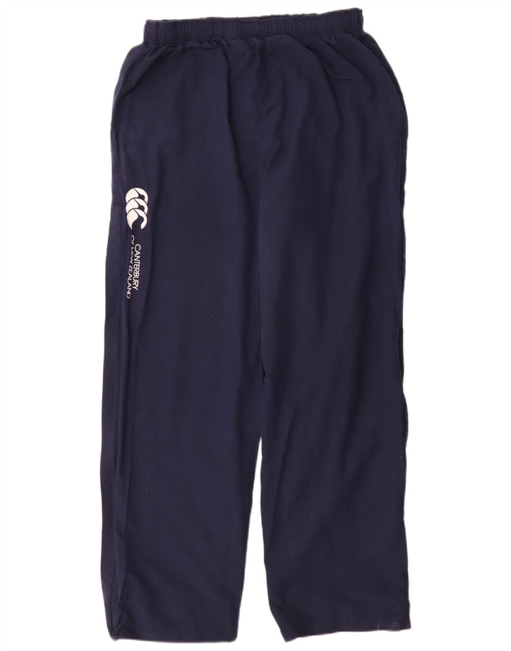 Pantaloni de vânt cu grafică Canterbury pentru bărbați, poliester mari, albastru