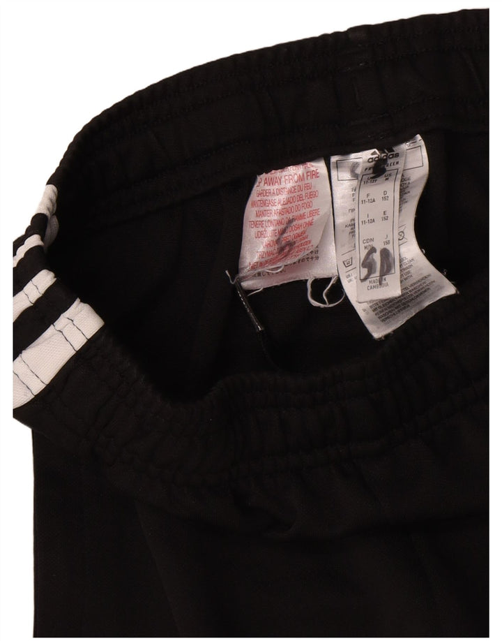 Pantaloni de trening cu grafic pentru băieți Adidas 11-12 ani poliester negru