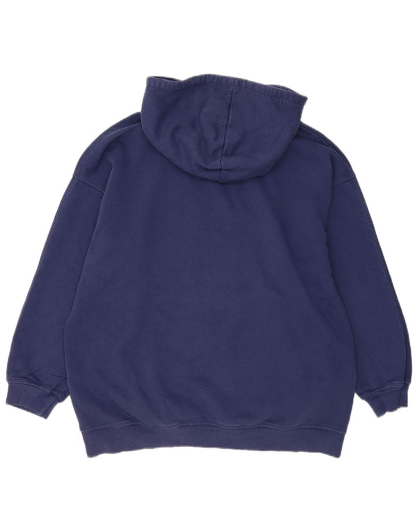 Pulover supradimensionat pentru femei Zara UK 10 Bumbac bleumarin mic