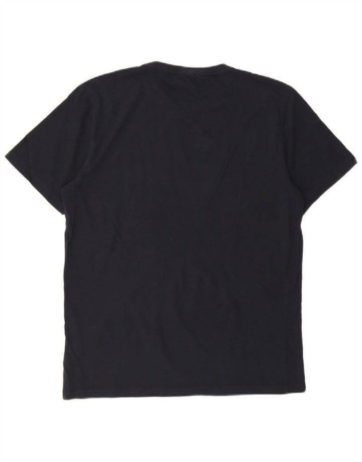 Tricou pentru bărbați Reiss Top mare din bumbac bleumarin