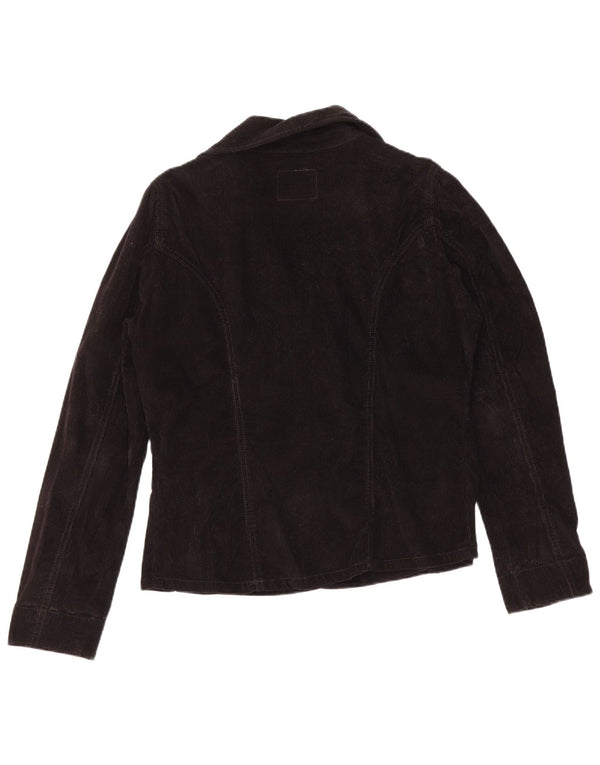 Levi's Corduroy Pea Coat pentru femei UK 16, mare, negru, bumbac