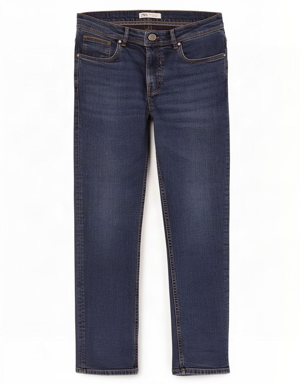 Blugi slim pentru bărbați Zara EU 46 XL W36 L30 Albastru