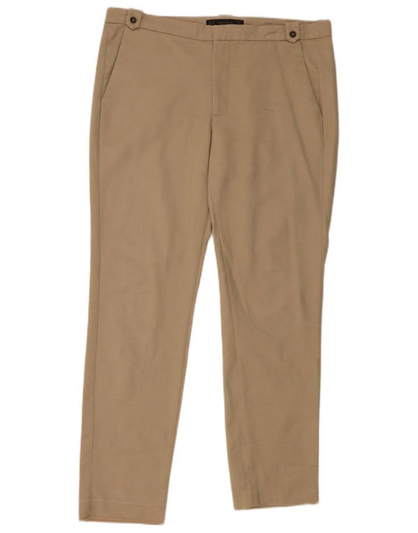 Pantaloni chino slim pentru femei Zara EU 40 Medium L34 L27 Bej Bumbac