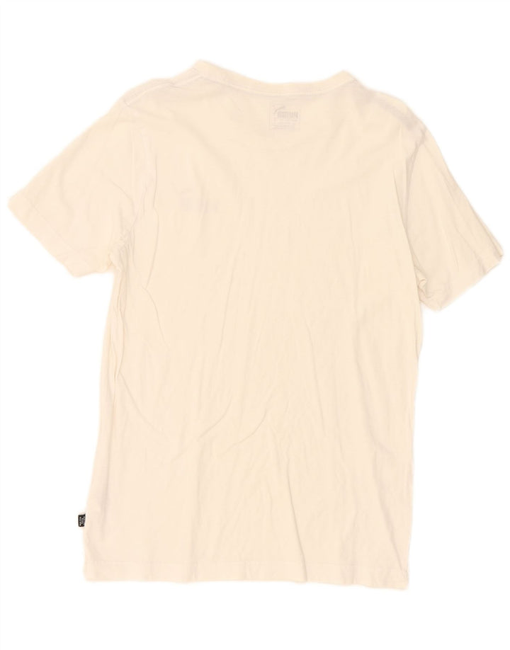 Tricou pentru bărbați Puma Top mic din bumbac alb