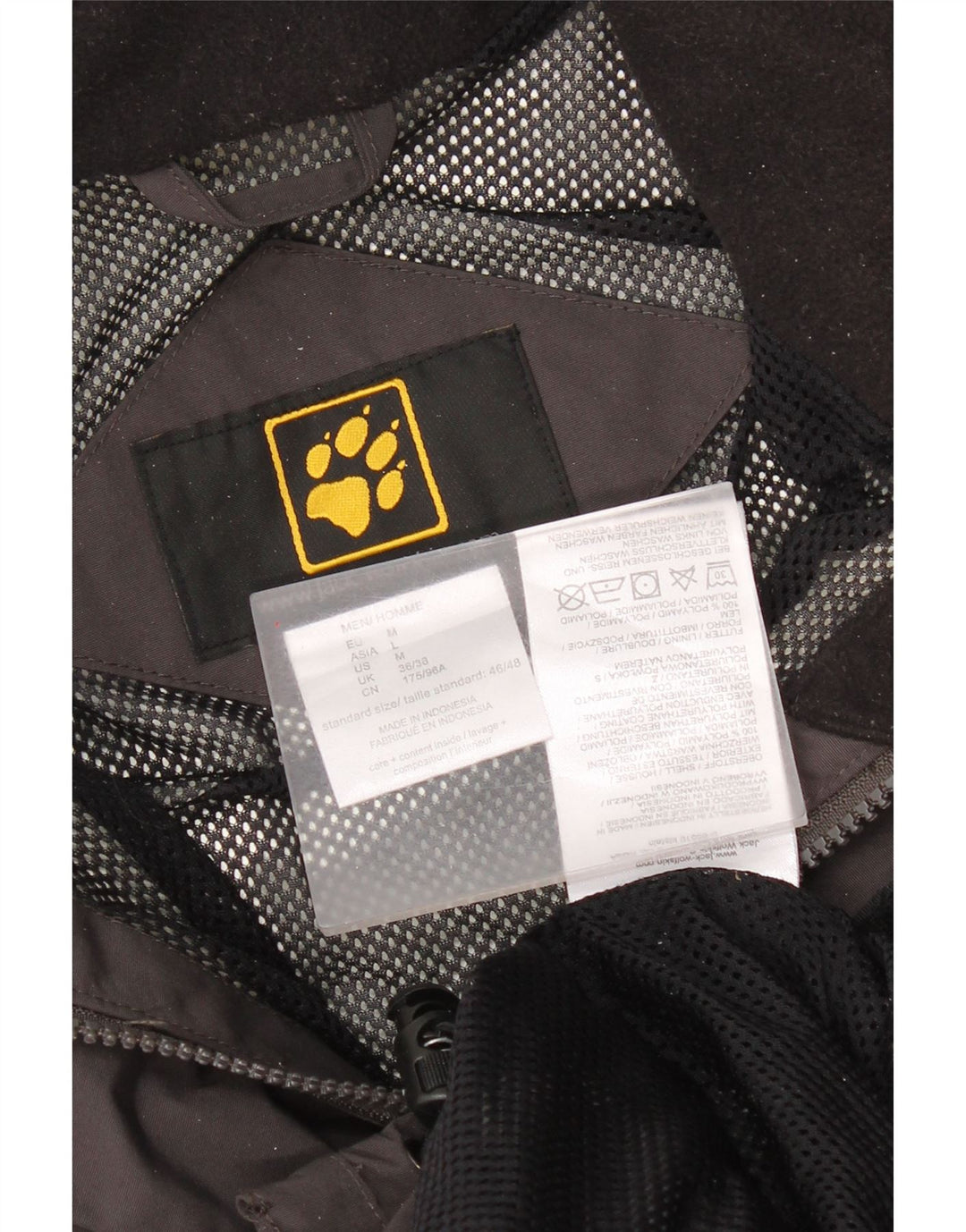 Jack Wolfskin Jachetă de ploaie pentru bărbați UK 36/38 Poliamidă neagră medie