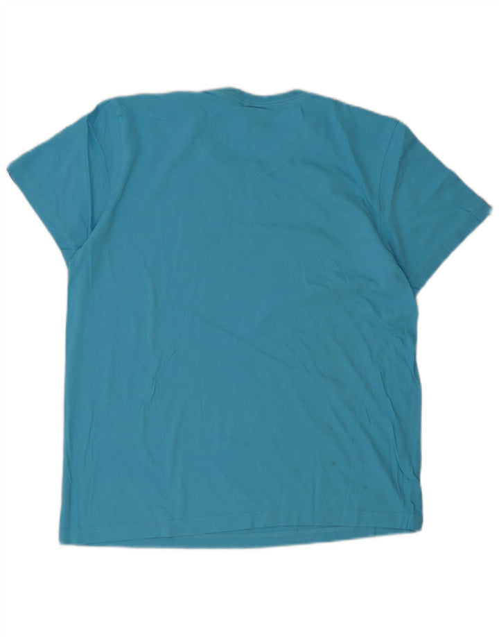 Tricou grafic pentru bărbați Adidas Top Medium Blue