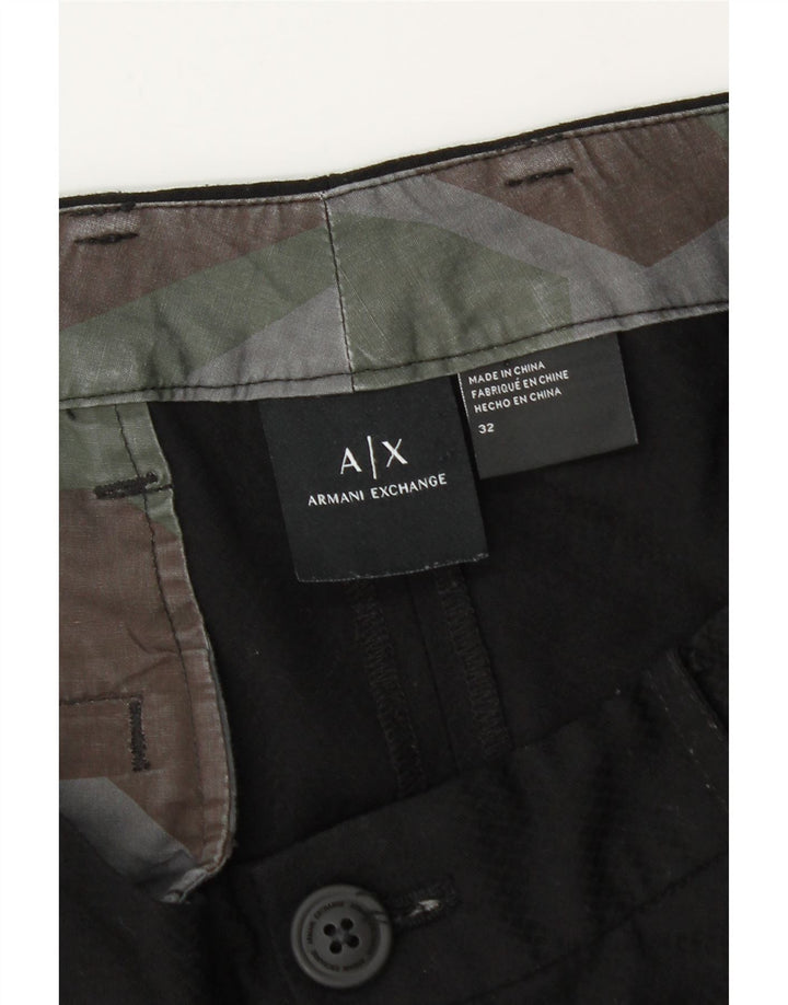Armani Exchange Pantaloni de costum pentru bărbați L32 L28 Poliester negru