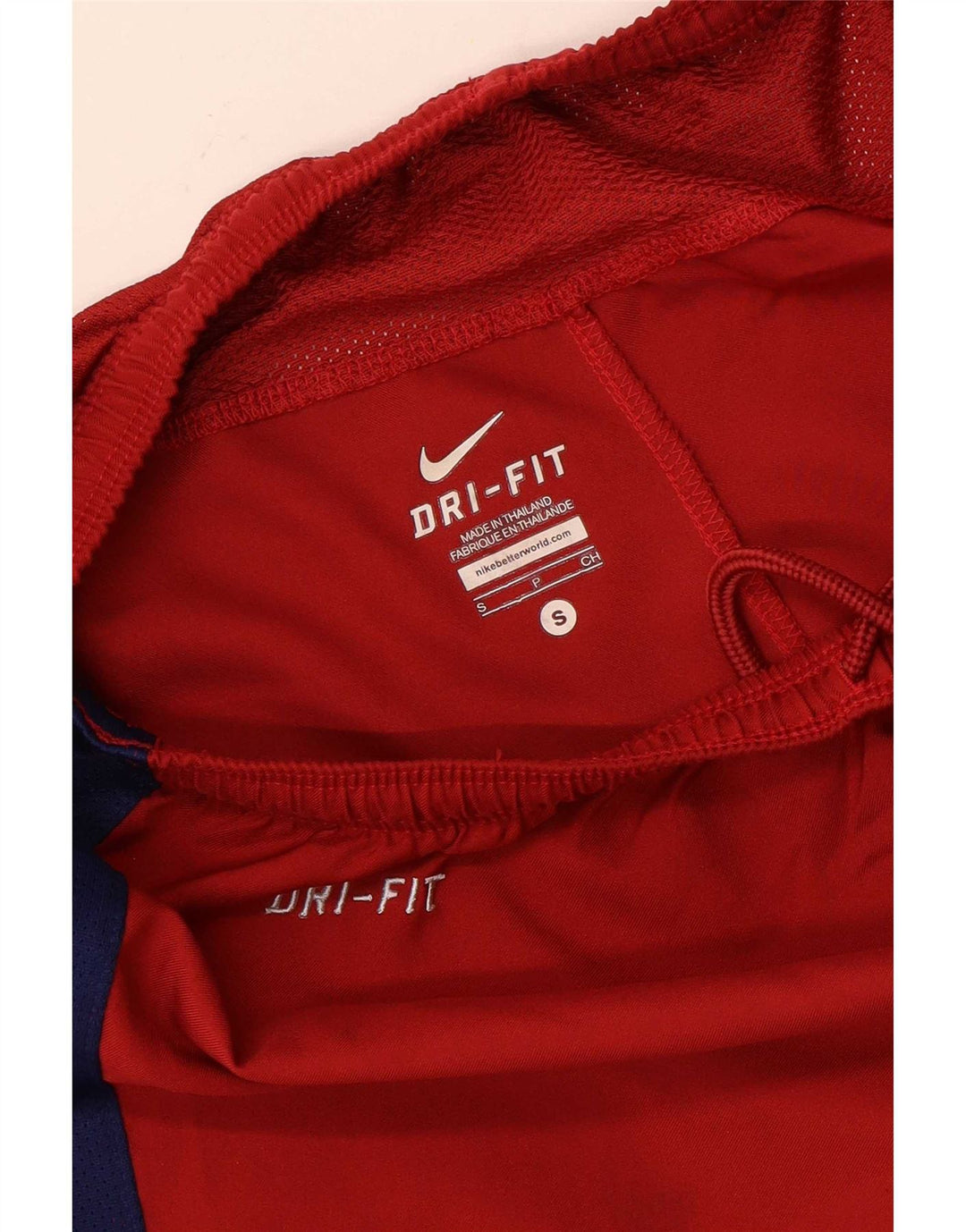 Pantaloni scurți sport Nike FCB pentru bărbați, roșu, poliester color bloc