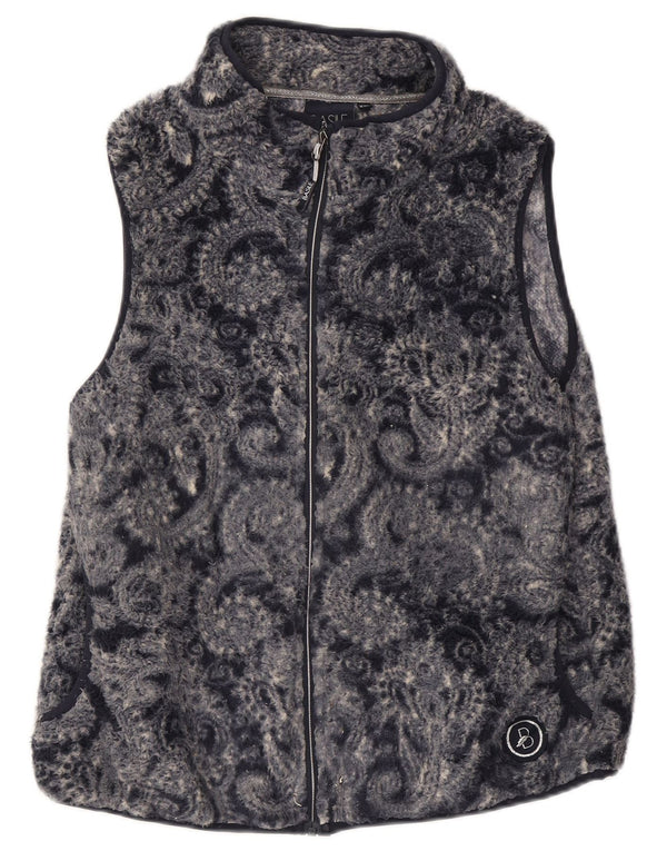 Gilet cu lână Basile pentru femei UK 20 2XL Bleumarin Paisley Poliester