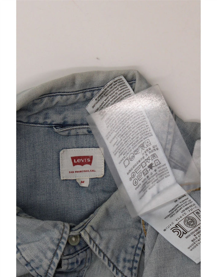 Cămașă de blugi pentru bărbați Levi's, bumbac albastru mediu